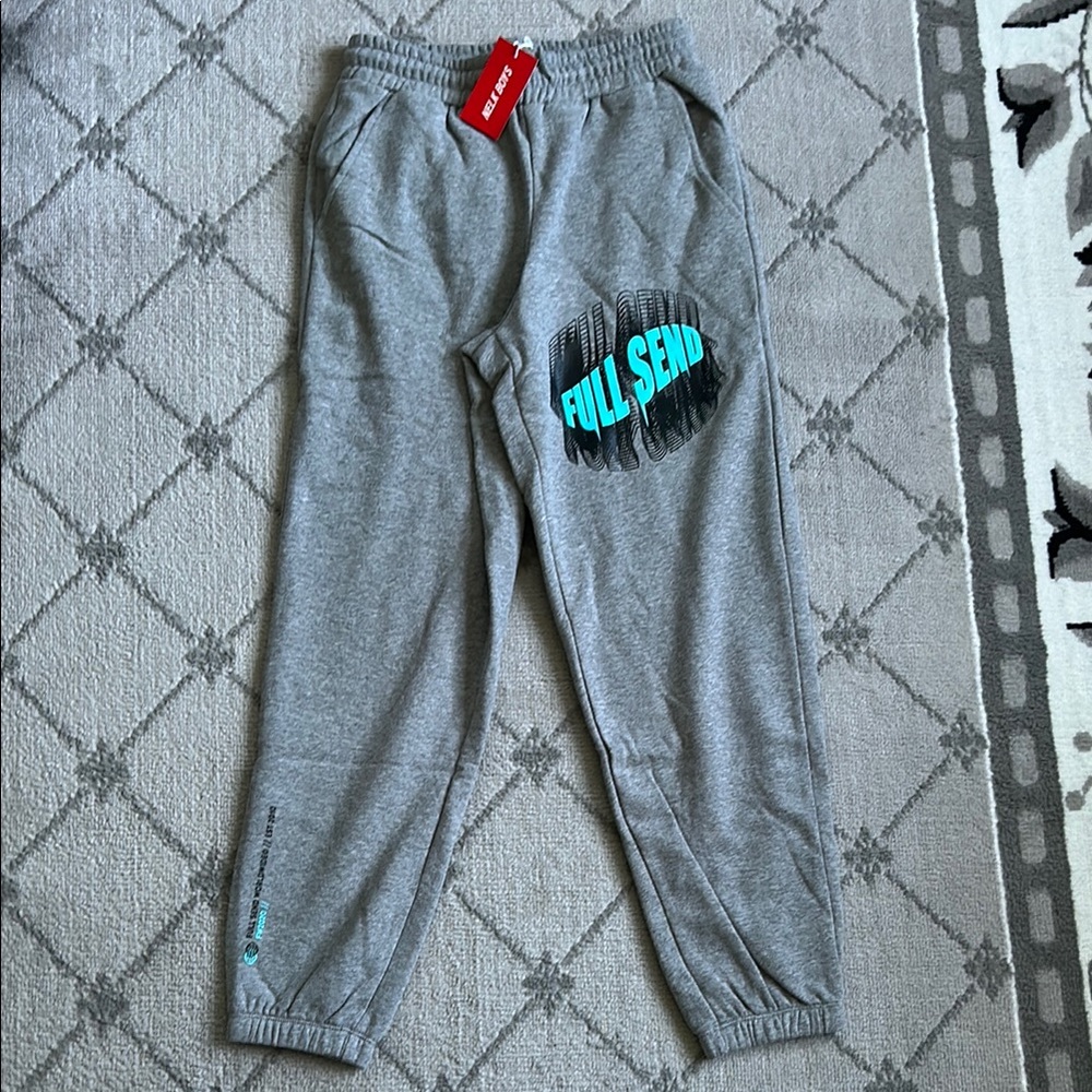Full Send by Nelk Graphic and Elastic Waist Jogger Sweatpants
